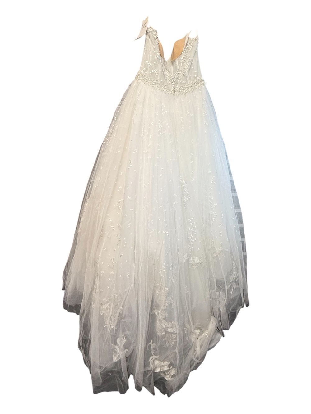 Christina Wu White Lace Wedding Dress - Picture 5 of 6